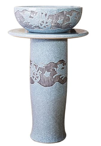 Đôn chậu sứ mỹ thuật cao cấp Haduvico DC002