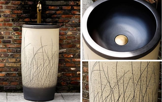 Đôn chậu sứ mỹ thuật cao cấp Haduvico DC006