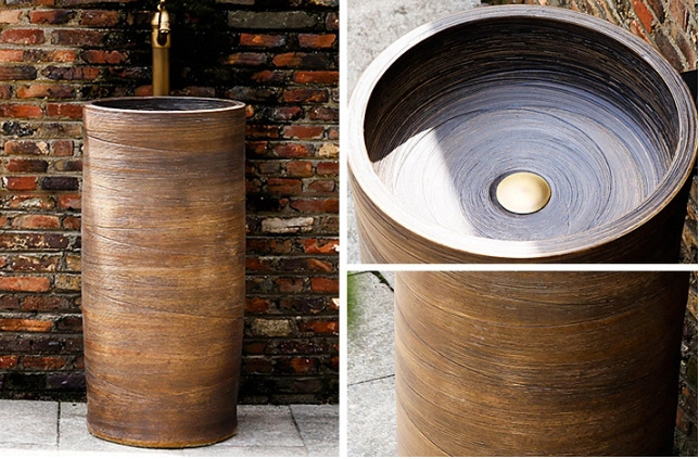 Đôn chậu sứ mỹ thuật cao cấp Haduvico DC007