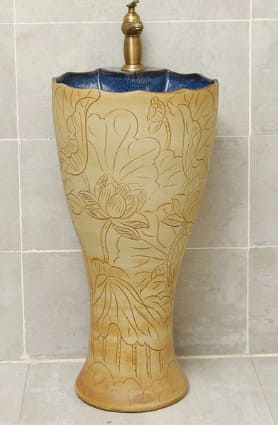 Đôn chậu sứ mỹ thuật cao cấp Haduvico DC014