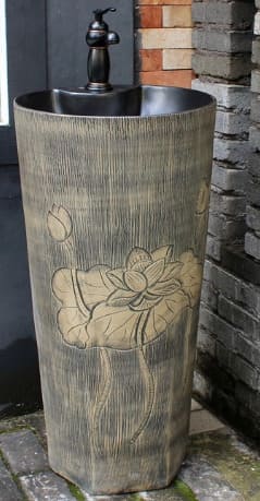 Đôn chậu sứ mỹ thuật cao cấp Haduvico DC022