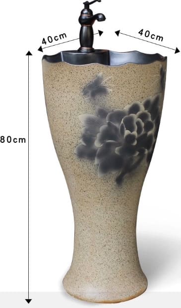 Bản vẽ kỹ thuật đôn chậu sứ mỹ thuật cao cấp Haduvico DC025