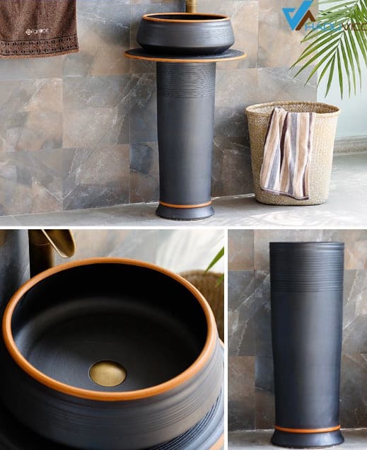 Đôn chậu sứ mỹ thuật cao cấp Haduvico DC032