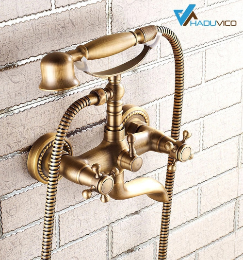 Sen tắm nóng lạnh bằng đồng haduvico ST011