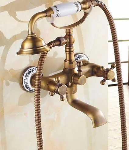 Sen tắm nóng lạnh bằng đồng haduvico ST016