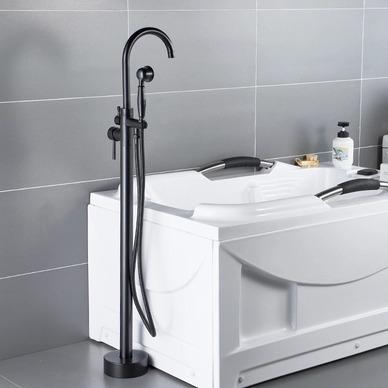 Sen bồn tắm nóng lạnh đặt sàn bằng đồng Haduvico ST023