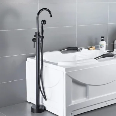 Sen bồn tắm nóng lạnh đặt sàn bằng đồng Haduvico ST023