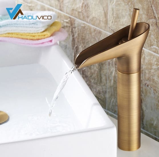 Vòi chậu nóng lạnh đồng thau Haduvico VR001