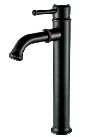 Vòi chậu nóng lạnh đồng thau màu đen Haduvico VR050