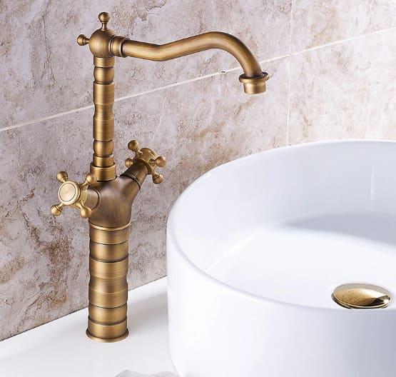 Vòi chậu nóng lạnh đồng thau Haduvico VR080