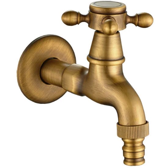 Vòi nước lạnh bằng đồng gắn tường haduvico VR002