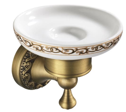 Khay đựng xà phòng chân hoa bằng đồng haduvico PK027M