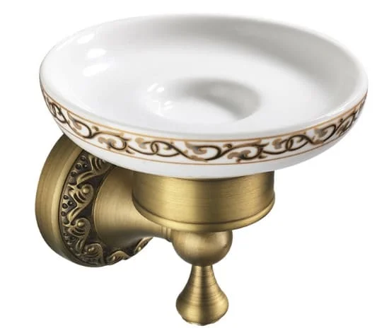 Khay đựng xà phòng chân hoa bằng đồng haduvico PK027M