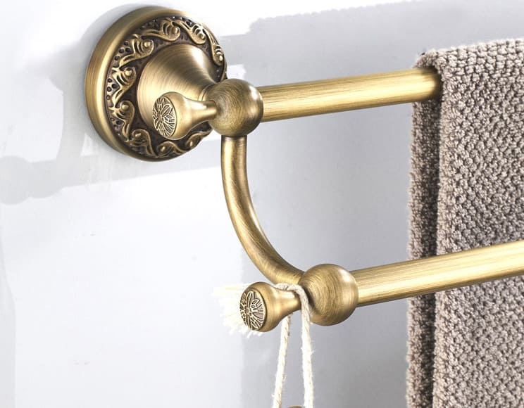 Thanh Vắt khăn đôi bằng đồng Haduvico PK028M