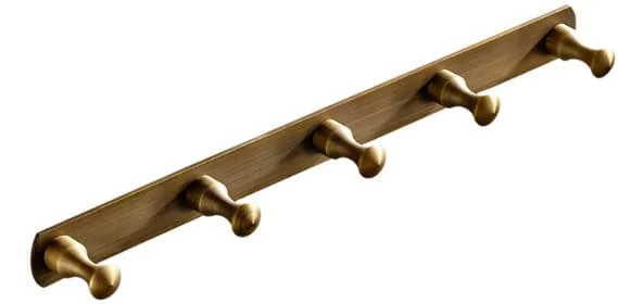 Móc treo áo bằng đồng 5 vấu haduvico PK084