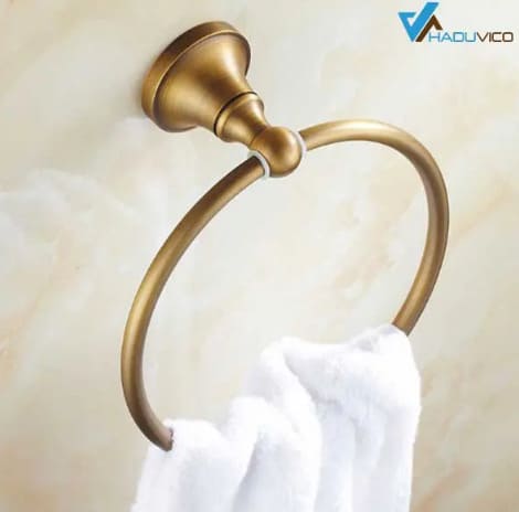 Vòng treo khăn bằng đồng Haduvico PK088