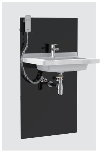 Chậu rửa mặt treo tường cho người tàn tật Aquatiz FZ3000+AQ41010