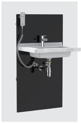 Chậu rửa mặt treo tường cho người tàn tật Aquatiz FZ3000+AQ41010