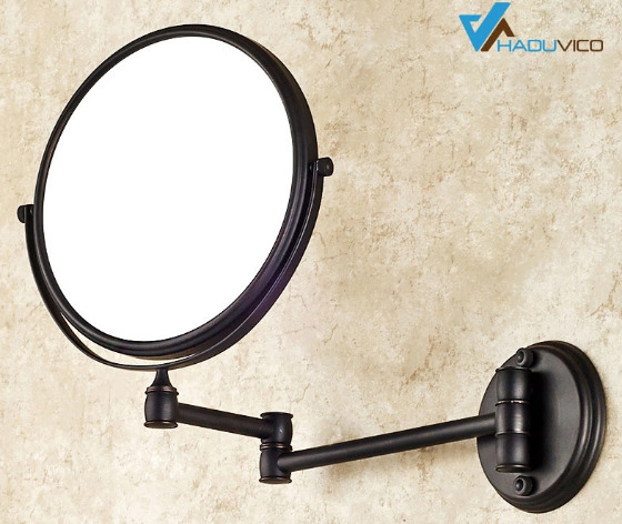 Gương gắn tường khung bằng đồng haduvico PK048