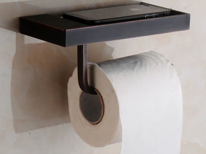 Kệ giấy vệ sinh bằng đồng Haduvico PK064