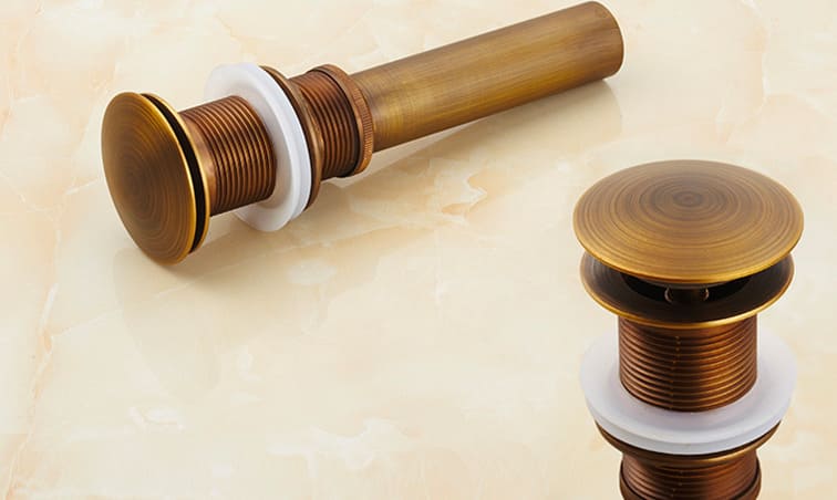 Đầu xả lavabo bằng đồng Haduvico XF004