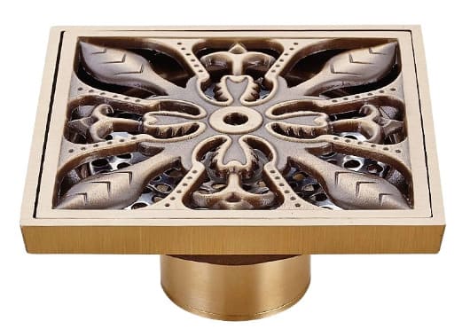 Phễu thoát sàn hoa văn bằng đồng Haduvico HD003