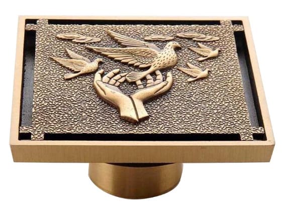 Phễu thoát sàn bằng đồng Haduvico HD005