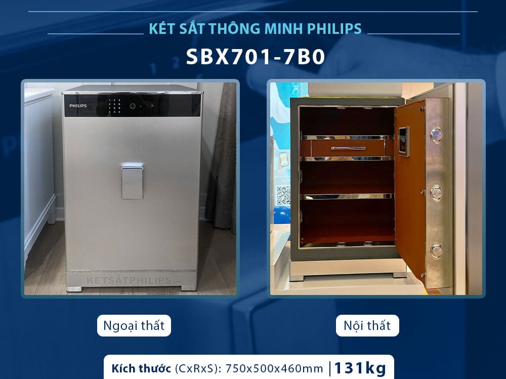 Két Sắt Thông Minh Philips SBX701-7B0