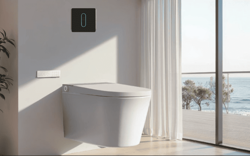 Van xả cảm ứng bồn cầu treo âm tường Aquatiz D600031