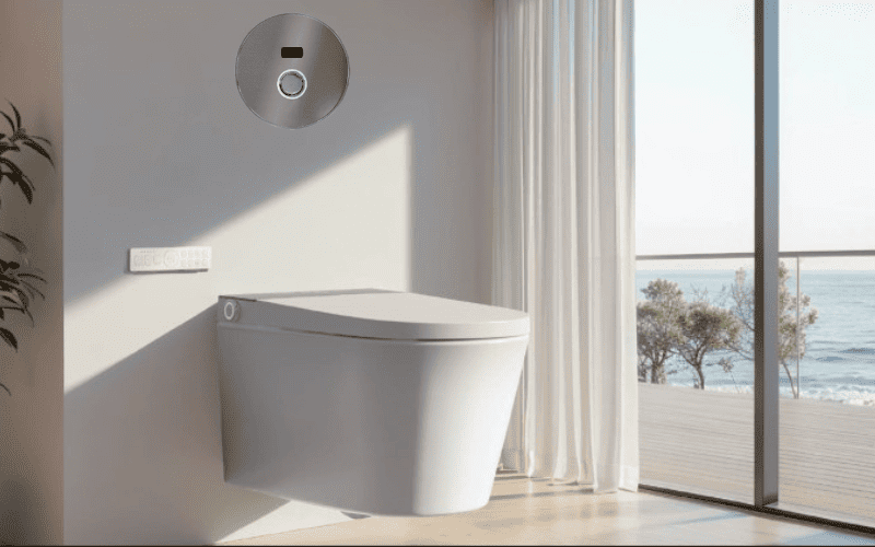 Van cảm ứng bồn cầu treo âm tường Aquatiz D6003