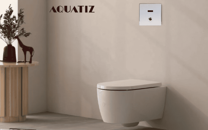 Van xả cảm ứng bồn cầu âm tường Aquatiz D6000