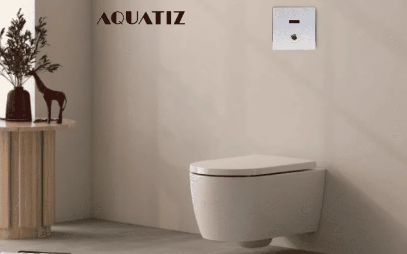 Van xả cảm ứng bồn cầu âm tường Aquatiz D6000
