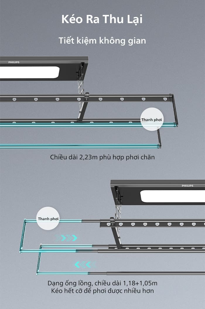 Giàn phơi thông minh Philips SDR501-AA0