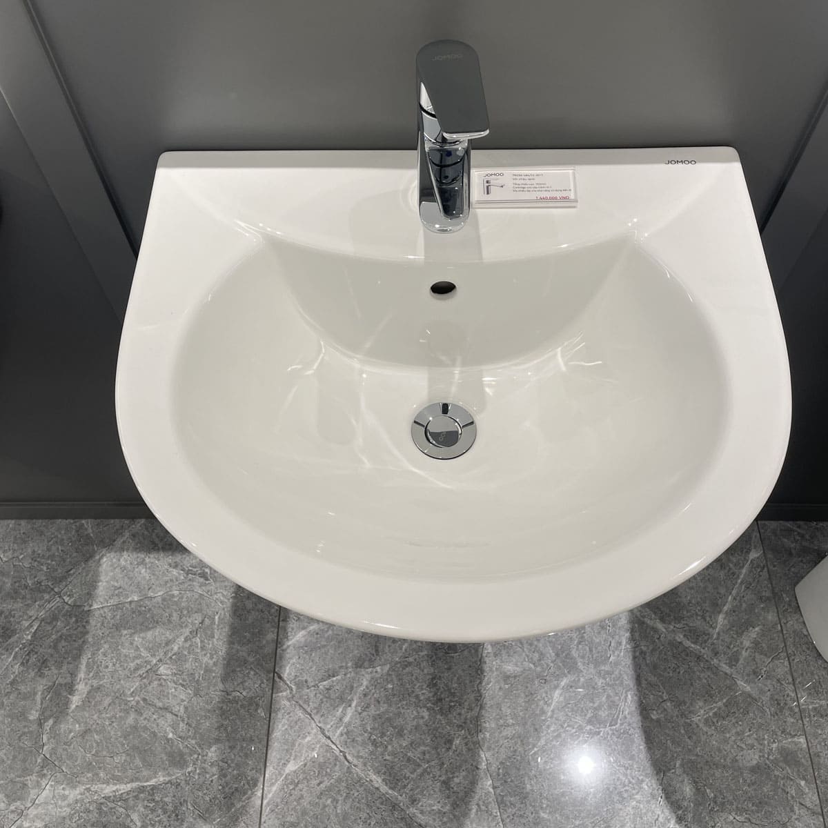 Chậu Lavabo Treo Tường Chân Lửng JOMOO P12748-1/11P-1