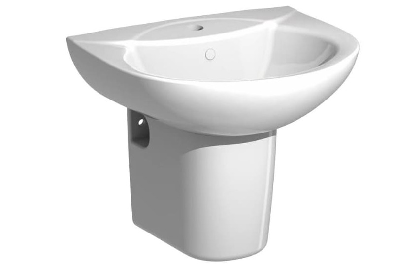 Chậu Lavabo Treo Tường Chân Lửng JOMOO P12748-1/11P-1