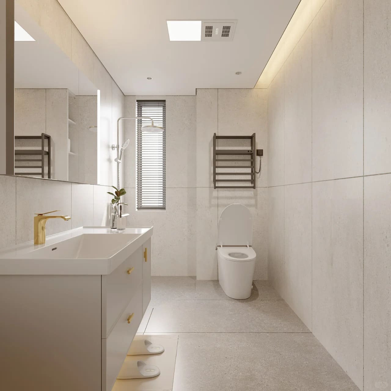 Sen tắm cây đứng Jomoo tại chung cư hạng sang, Phú Thượng, Thụy Khuê