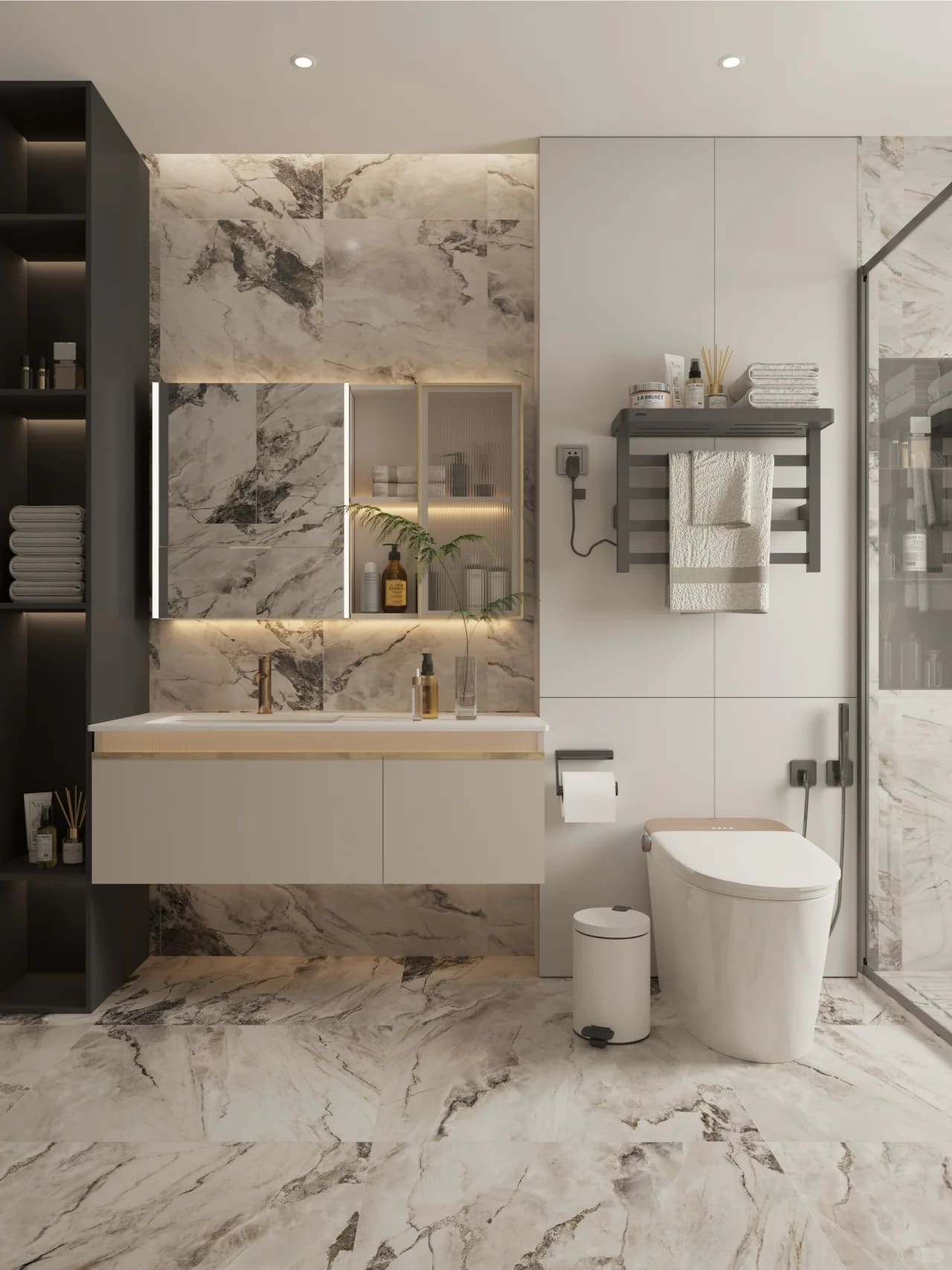 Thiết bị vệ sinh Jomoo tại chung cư cao cấp khu Trung Hòa, Nhân Chính,Yên Hòa