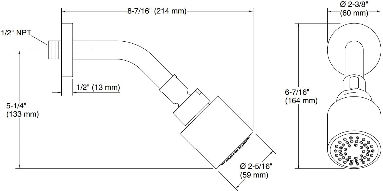 Bản vẽ bát sen 1 chức năng Kallista P24482-00-BAF