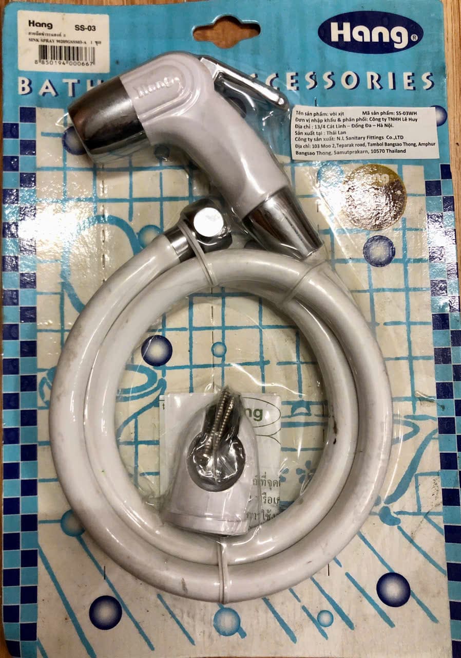 Vòi xịt Thái Lan siêu bền chịu áp tốt Hang SS-03 đóng trong vỉ nhựa