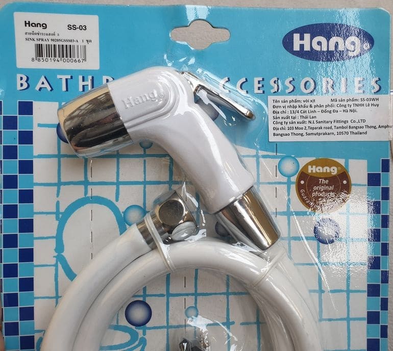 Bộ vòi xịt Thái Lan siêu chịu áp lực nước Hang SS-03