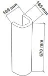 Bản vẽ kỹ thuật chân lửng chậu Premier P07-003-WH