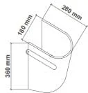 Bản vẽ kỹ thuật chân lửng chậu Premier P07-004-WH
