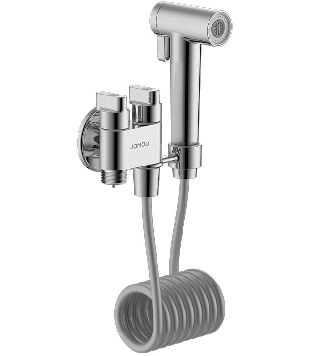 Bộ xịt vệ sinh + van góc Jomoo 74095-706/1B-1