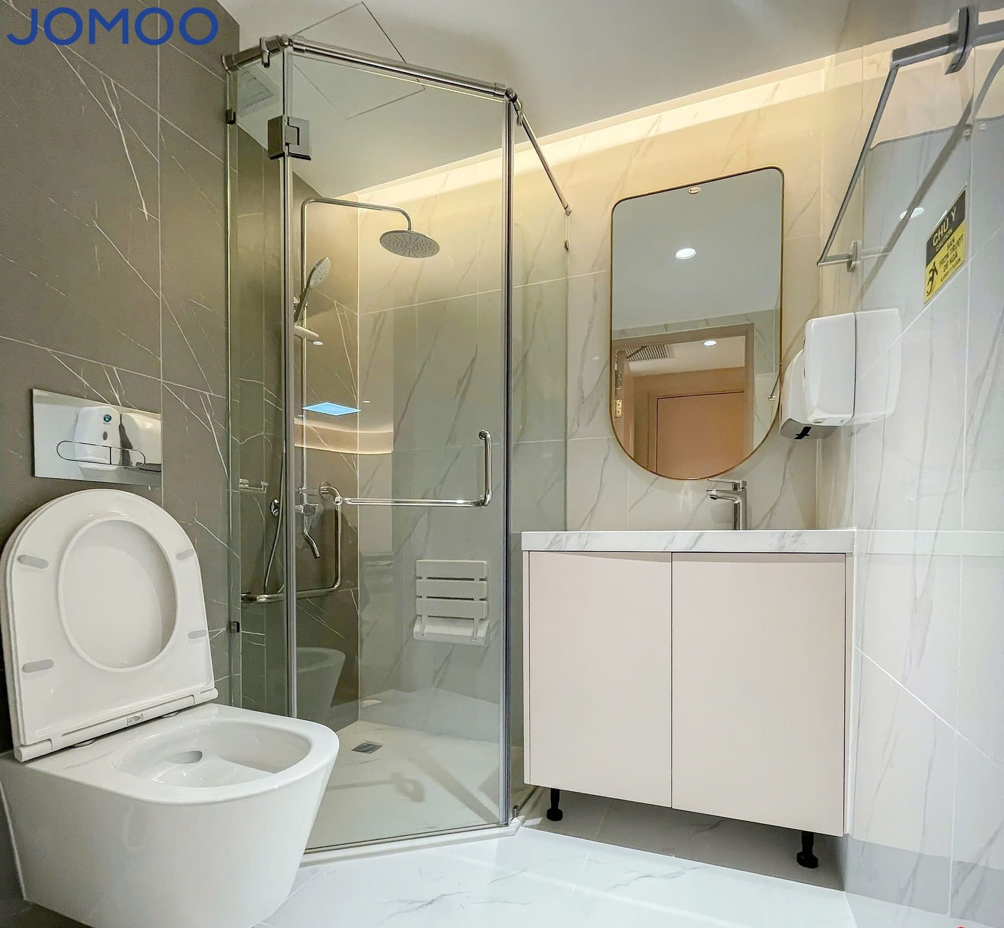 Thiết bị vệ sinh Jomoo tại biệt thự tại xã Đại Nghĩa, Viên An, Mỹ Thành.