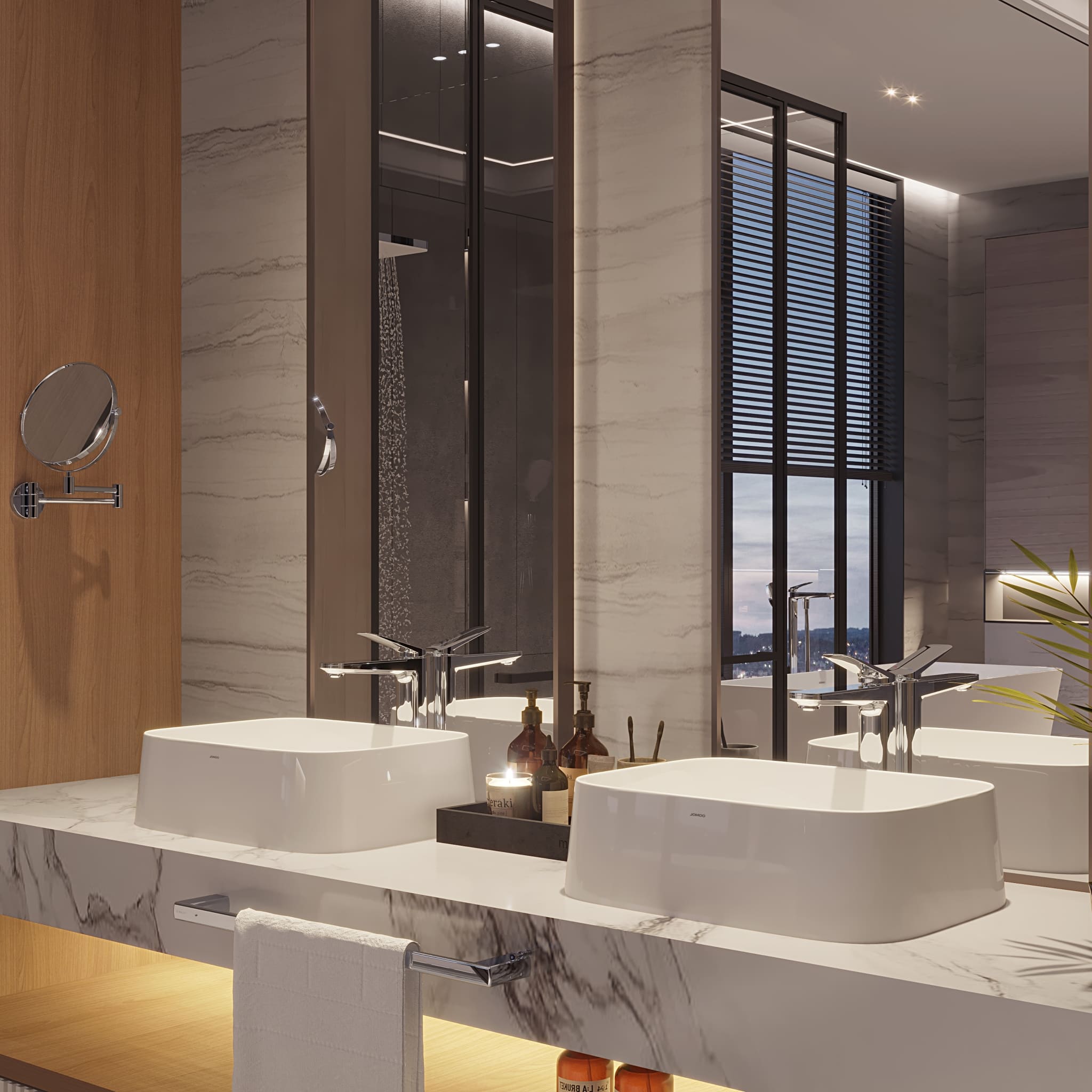 Thiết bị vệ sinh Jomoo tại biệt thự nghỉ dưỡng tại khu vực Minh Trí, Minh Phú.