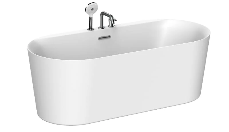Bồn tắm đặt sàn 1.7m kèm bộ vòi Jomoo YC01217-1A01-1