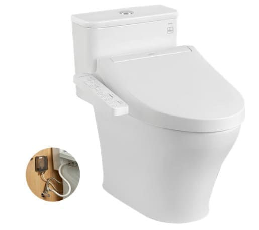 Bồn cầu 1 khối kèm nắp điện tử TOTO MS857CDW16