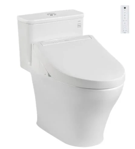 Bồn cầu 1 khối kèm nắp điện tử TOTO MS857CDW15