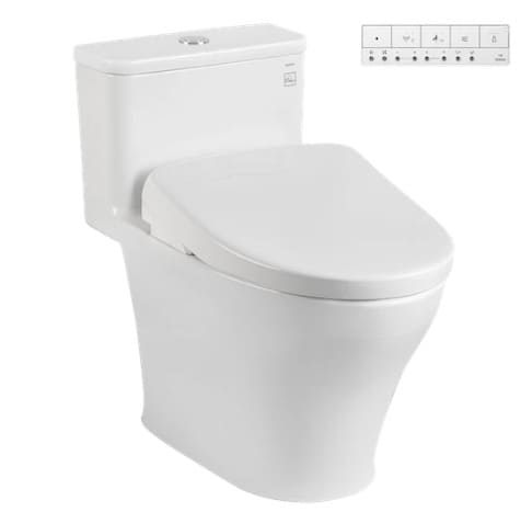 Bồn cầu 1 khối kèm nắp điện tử TOTO MS857CDW23