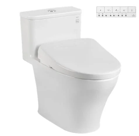 Bồn cầu 1 khối kèm nắp điện tử TOTO MS857CDW23